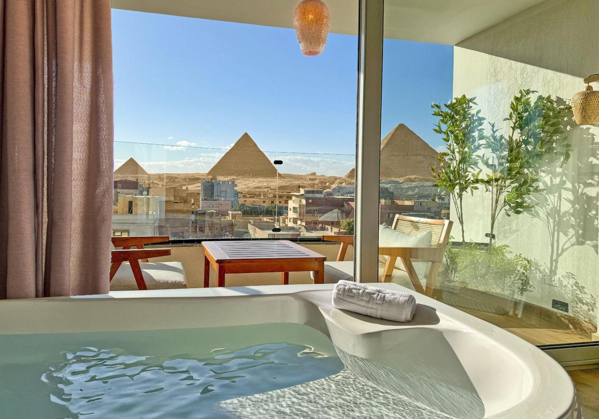 Galaxy Pyramids View Inn Kafrat al Jabal Ngoại thất bức ảnh
